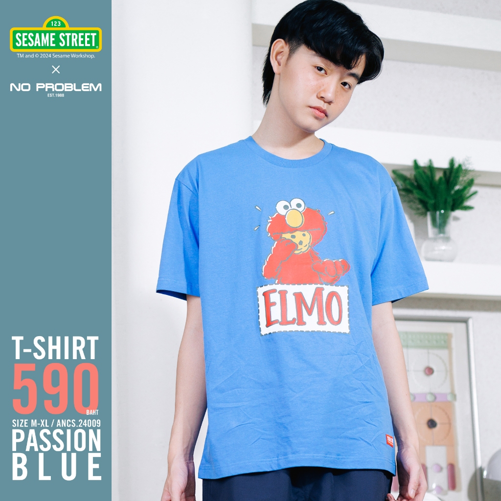 New เสื้อยืด SESAMEคอกลม ANCS.24009 -  SESAME STREET T- SHIRT