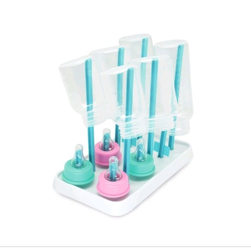 Nanny ที่คว่ำขวดนม ที่ตากขวดนม Size S,M,L พับเก็บได้ ก้านเสียบใช้ได้กับขวดทุกขนาด เข้าเครื่องล้างจานได้ BPA Free - รูปที่ 2