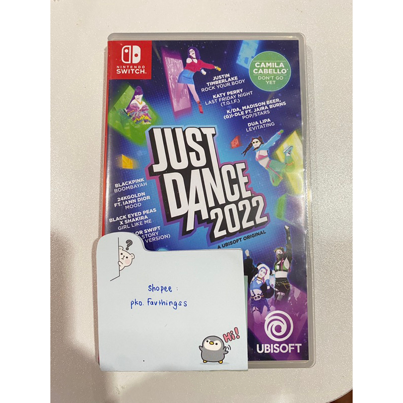 (มือ2) แผ่นเกม Nintendo switch just dance 2022