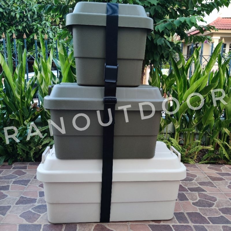 สายรัดอุปกรณ์ เลื่อนดึงแบบคลิ๊ปล็อคพลาสติก ขนาดใหญ่