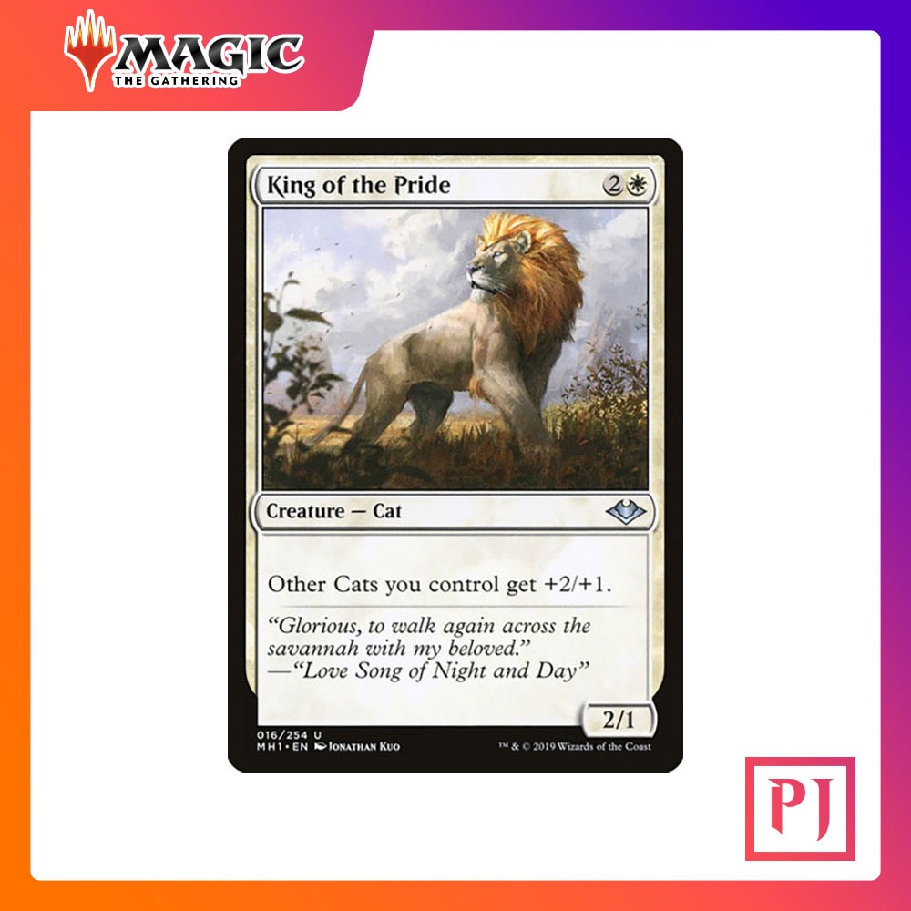 [MTG] King of the Pride [MH1] [WHITE] [UNCOM] [NORMAL] [ENG] (การ์ดเมจิค / Magic the Gathering)