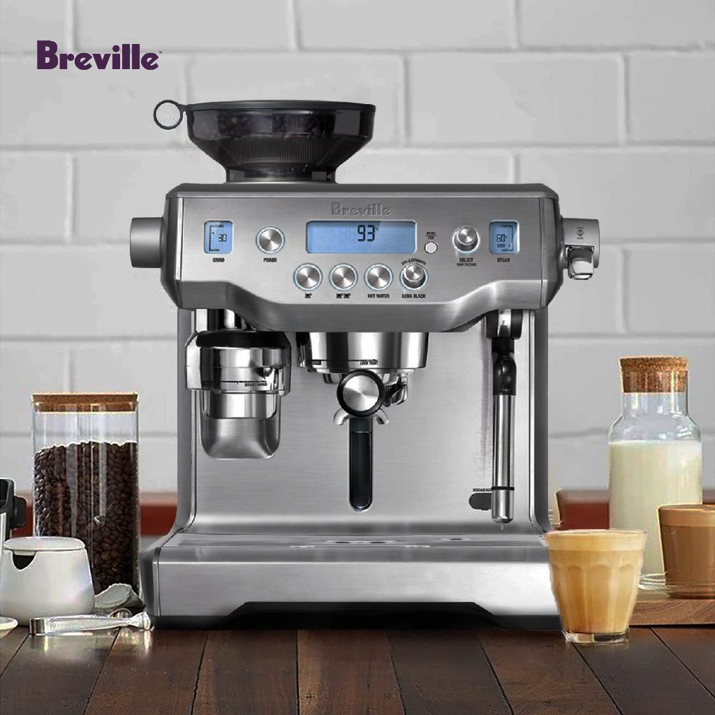 Breville : เครื่องชงกาแฟ Breville BES980 The Oracle® Coffee Machine เครื่องชงเอสเปรสโซ่ พร้อมบดในตัว