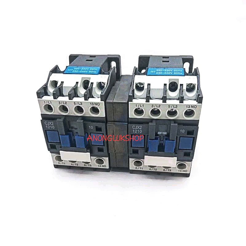 CJX2-1210N CJX2-1210 แมกเนติกกลับทางมอเตอร์ NO เดินหน้า ถอยหลัง 220VAC 12A Reversible ไปข้างหน้าและย