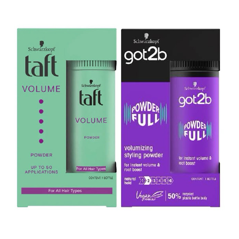 แป้งจัดแต่งทรงผม Schwarzkopf Taft Powder/Got2B Powderful (ชวาร์สคอฟ ทัฟท์ พาวเดอร์/ก๊อตทูบี พาวเดอร์ฟูล)