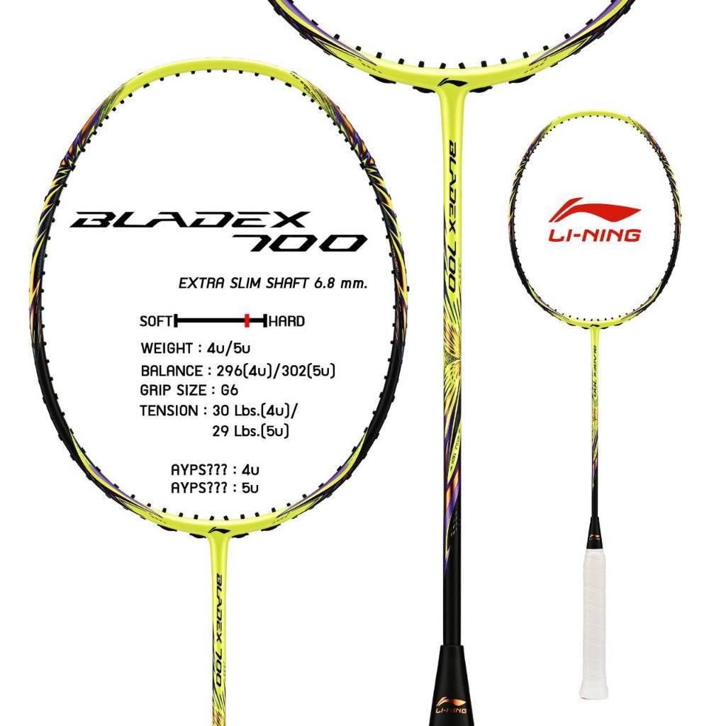 LI-NING BLADEX 700 (5U) AYPU015-5 ไม้แบดมินตัน แถมซอง+กริปพันด้าม+เอ็น พร้อมขึ้นฟรี (เลือกได้ที่ ช้อ