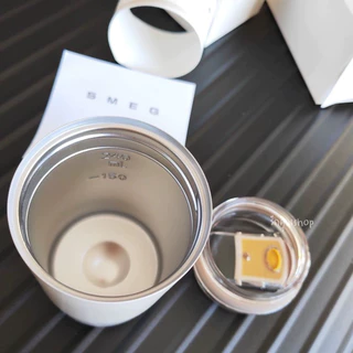 SMEG พร้อมส่งจากไทย แก้ว แก้วกาแฟ สแตนเลส 304 กันความร้อน สไตล์วินเทจ 240 ml แบบพกพา สำหรับรถยนต์