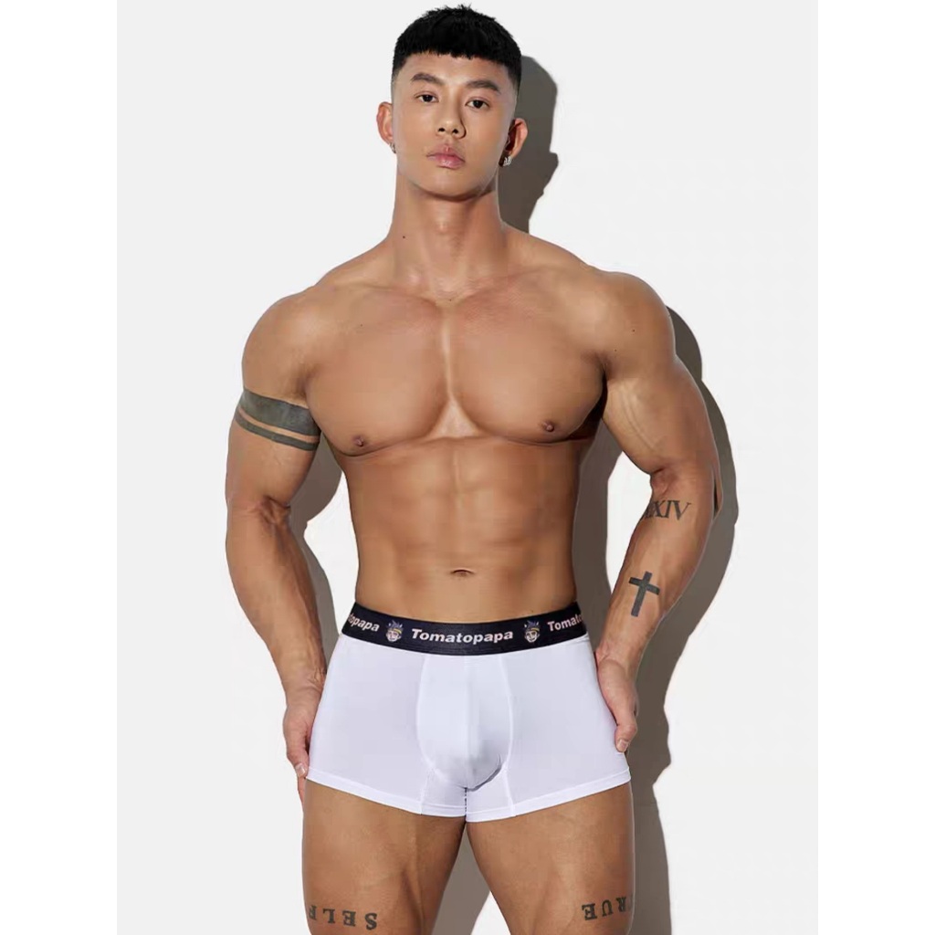 TOMATOPAPA | 221023 Cartoon Head Boxer Brief บ็อกเซอร์ กางเกงในชาย กางเกงออกกำลังกาย