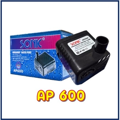 ปั้มจิ๋ว ปั้มหินหมุน Sonic AP 600 ปั๊มน้ำพุ ปั๊มน้ำล้น ap600 ปั้มน้ำโซนิค