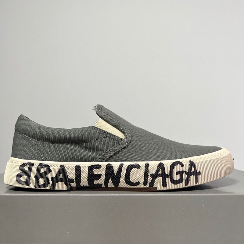 พรี​ ราคา2800 Balenciaga Sneakers canvas PARIS รองเท้าผู้ชาย รองเท้ากีฬา size39-45cm