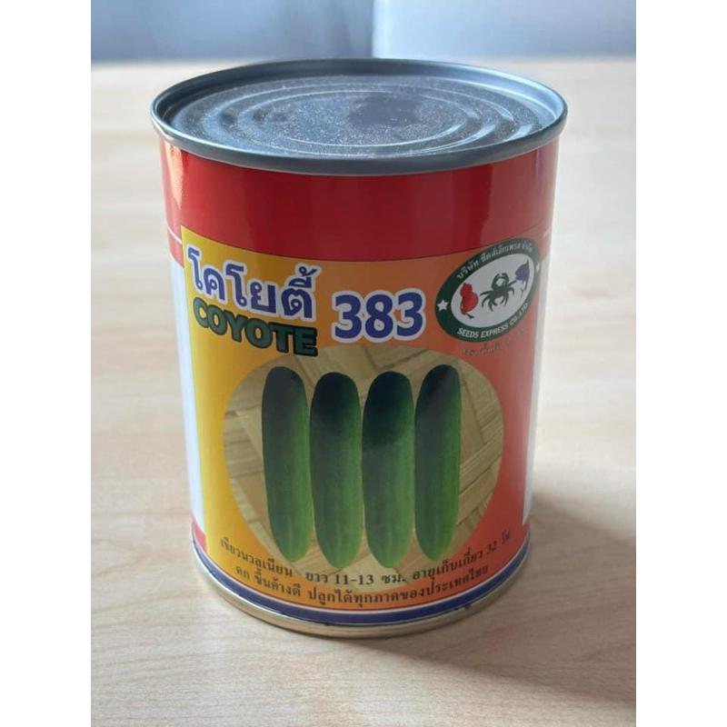 เมล็ดพันธุ์ เมล็ดแตงกวา แตงกวาดกๆ แตงกวาพันธุ์โคโยตี้383 ขนาด 100 กรัม