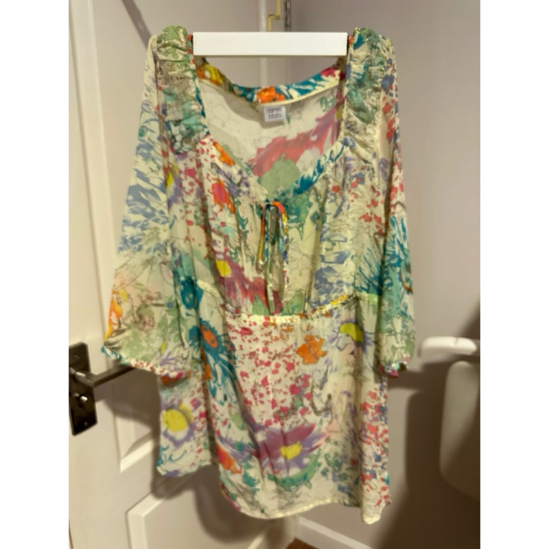 esprit เสื้อชีฟองลายดอก