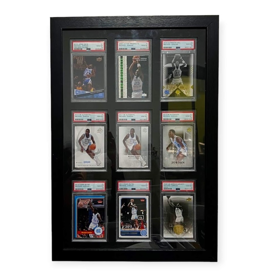 (SET2) MICHAEL JORDAN / 9 CARDS WALL DISPLAY / (GEM MT PSA 10) Basketball Card + FREE GIFT