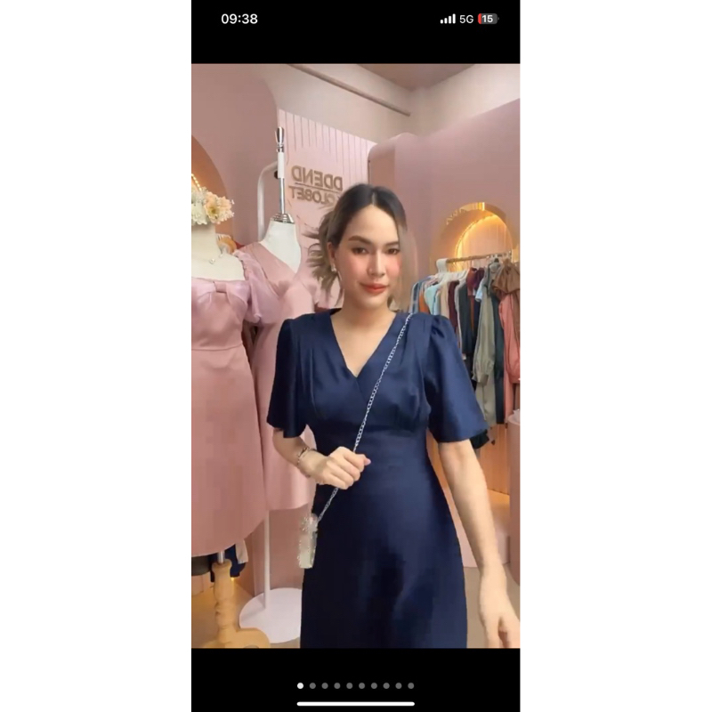 Ddend Closet เดรสออกงาน มือ1 แค่ลอง สีกรม z.M