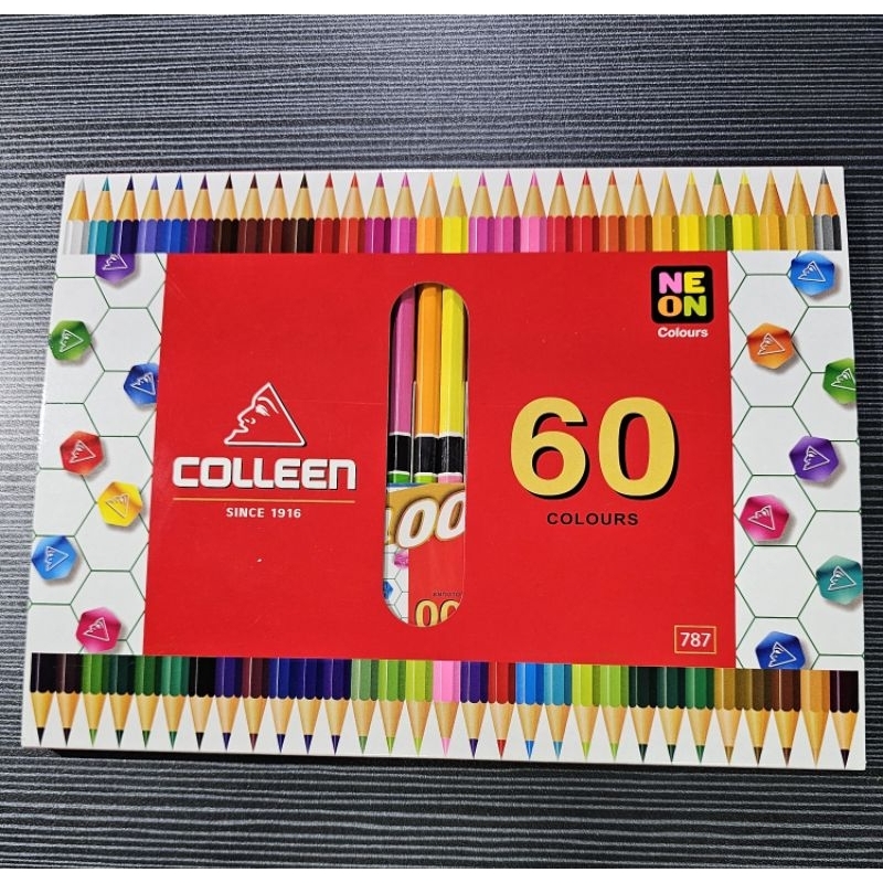 สีไม้คอลลีน #colleen #ดินสอสี30เเท่ง 60 สี แบบ 2หัวรุ่น#787 ให้สีสด นุ่มลื่น ระบายง่ายสินค้าใหม่เเท้ %ขอบคุณค่ะ