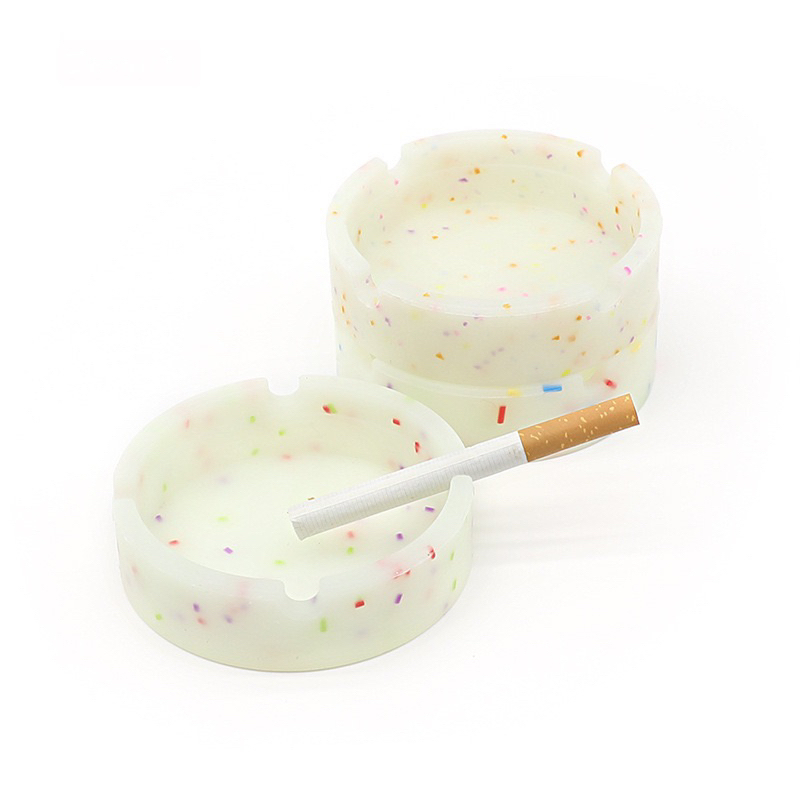 Unbreakable Silicone Ashtray Glow in the dark