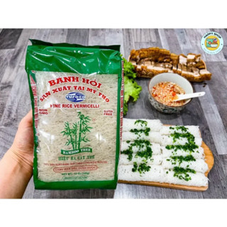เส้นหมี่เวียดนามแบบแผ่นตาข่าย bánh hỏi ba cây tre 340 กรัม