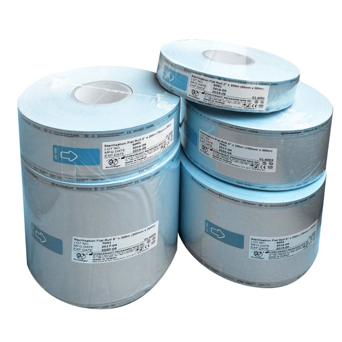 ซองสเตอไรด์ สีฟ้า 60g x ยาว 100 m แบบขยายข้าง