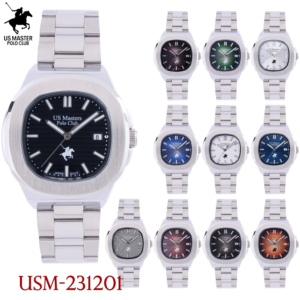 US Master Polo Club รุ่น USM-231201 / USM-DD17 นาฬิกาข้อมือผู้ชาย สายสแตนเลส (ขนาด 41 มม)