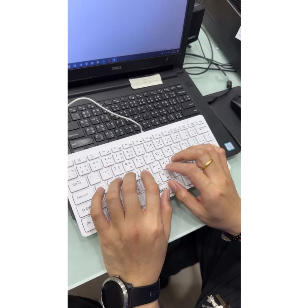 ส่งจากไทย NUBWO NK-35 คีย์บอร์ด MINI MERCURY Portable Business Keyboard คีย์บอร์ดโน้ตบุ๊ค คีย์บอร์ดข