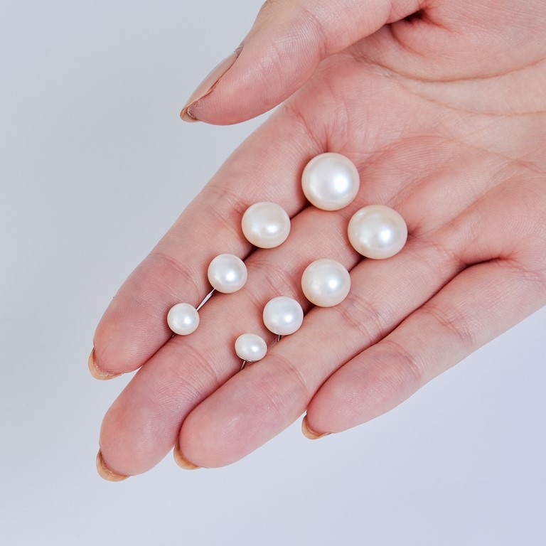[ส่งด่วนฟรี]SWAN - Fresh Pearl Earring ต่างหูเงินแท้ ฝังด้วยมุกแท้ มุกน้ำจืด