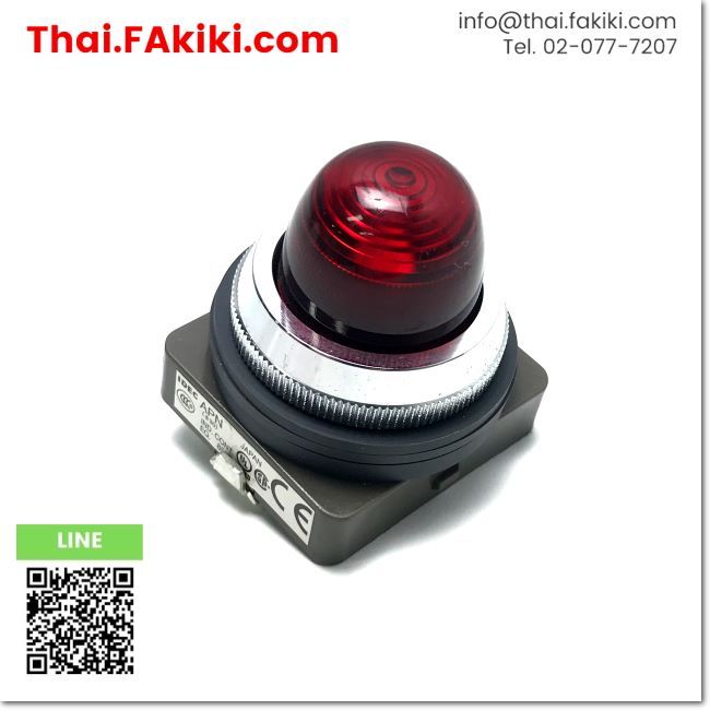 มือสองพร้อมส่ง, (C)Used, APN122DNR Lamp, หลอดไฟ สเปค AC/DC24V φ30 Red, IDEC (66-005-393)