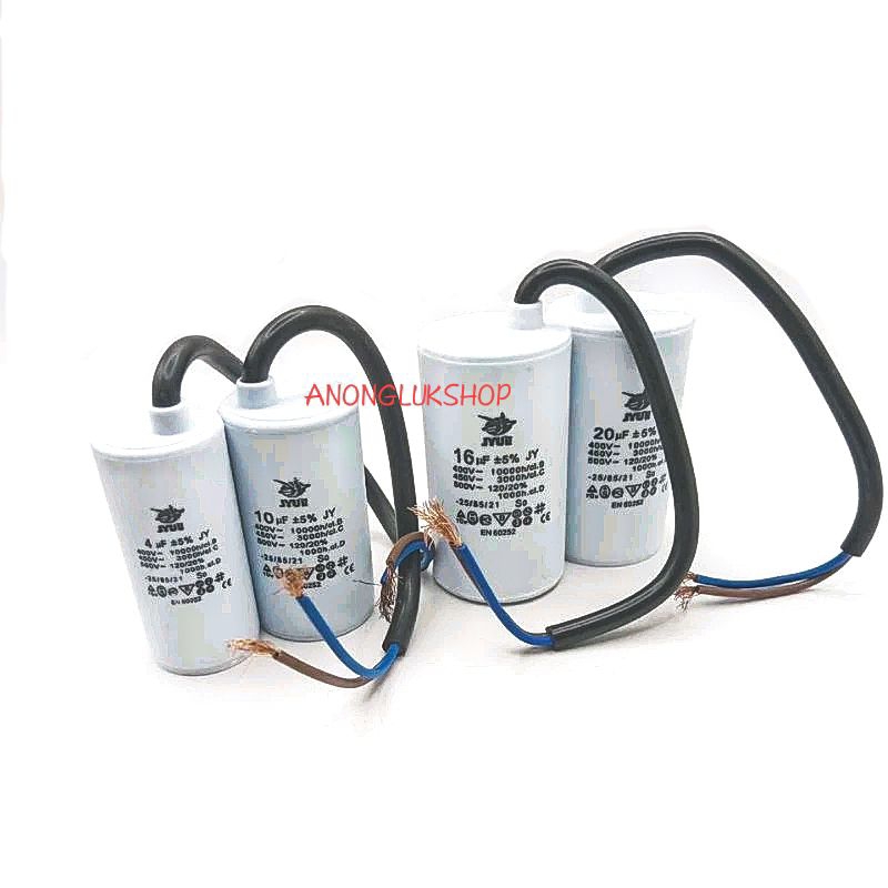 Cสตาร์ทมอเตอร์  แคปสตาร์ท แคปรัน CAP 450Vac 3UF 4UF 6UF 6.3UF 8UF 10UF 12UF 15UF 16UF 20UF 25UF 30UF