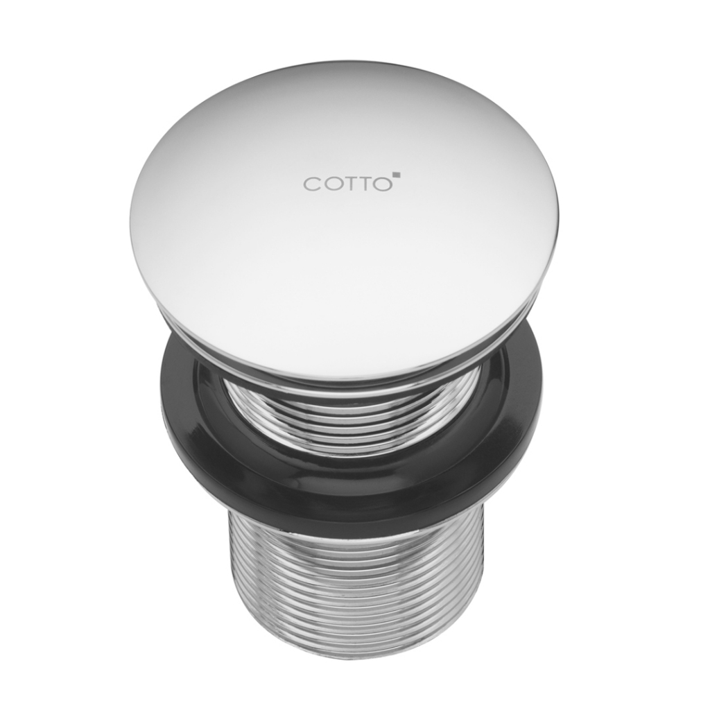 COTTO สะดืออ่างล้างหน้าแบบกด ไม่มีรู้น้ำล้น รุ่น : CT665N(HM) 1027750