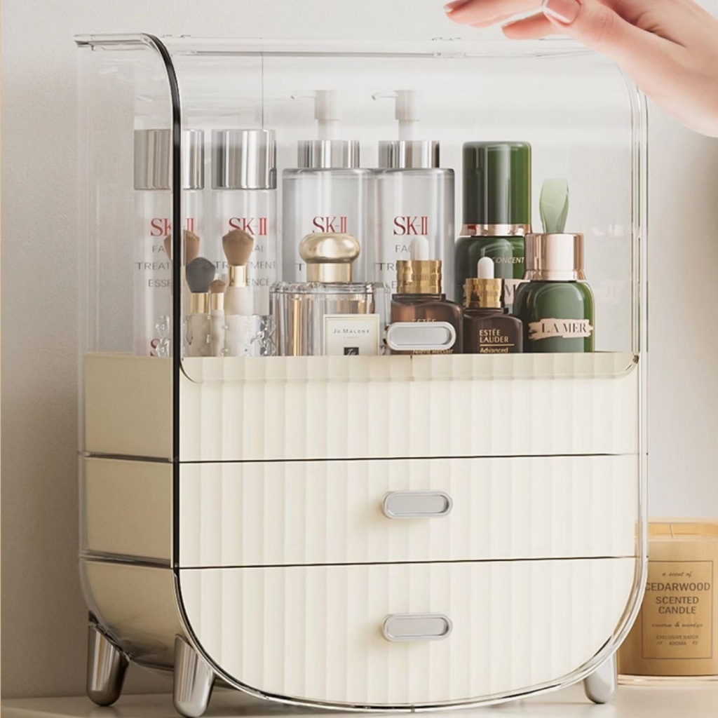 ชั้นวางเครื่องสำอางค์ กล่องเก็บสกินแคร์ cosmetic box ชั้นวางเครื่องสำอาง มีให้เลือก 2 ขนาด