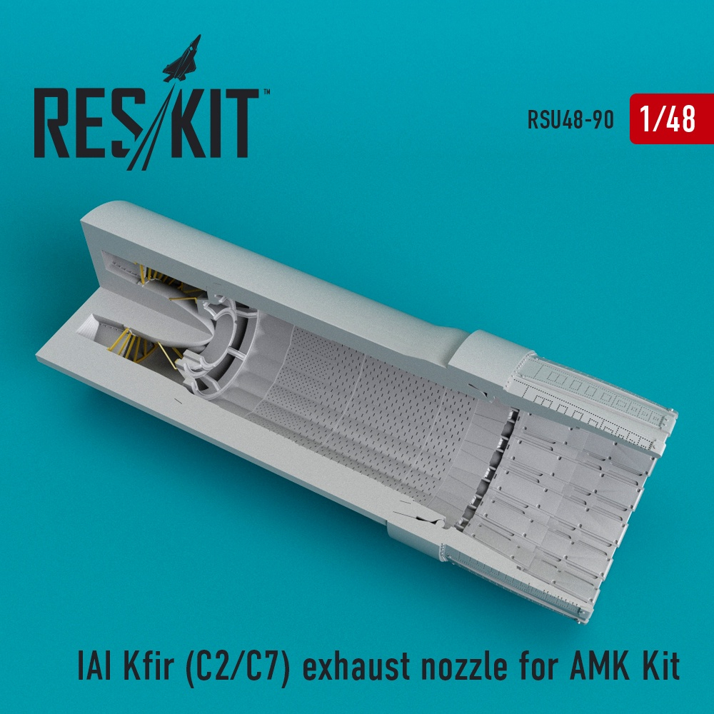 RSU48-0090 IAI Kfir C2_C7  exhaust nozzles fo AMK Kit (1/48)