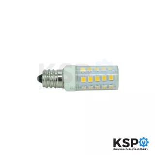 หลอดไฟตู้เย็น LED E12 220V 5W สีวอร์ม (Warm-white) หลอดไฟเกลียว เล็ก อะไหล่ตู้เย็น