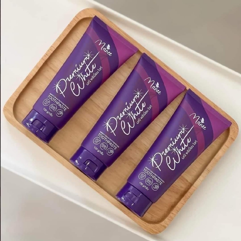 ยาสีฟันมณี ยาสีฟันมดซี่ พรีเมี่ยมไวท์ ฟันขาว ป้องกันฟันผุ ลดกลิ่นปาก Modzy Manee Premium White ((ขนาด 100 g.)) - รูปที่ 5