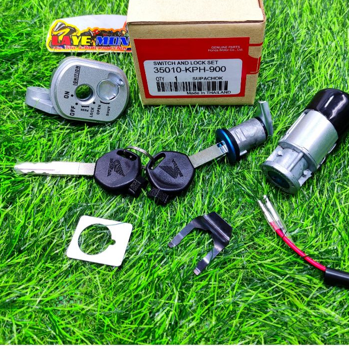 สวิทช์กุญแจ สวิชกุญแจ ดอกกุญแจ ตัวเปิดเบาะ รุ่นดอกใหญ่ สวยตรงปก Wave125 เวฟ125อาร์ Wave125r VSS-W.125R