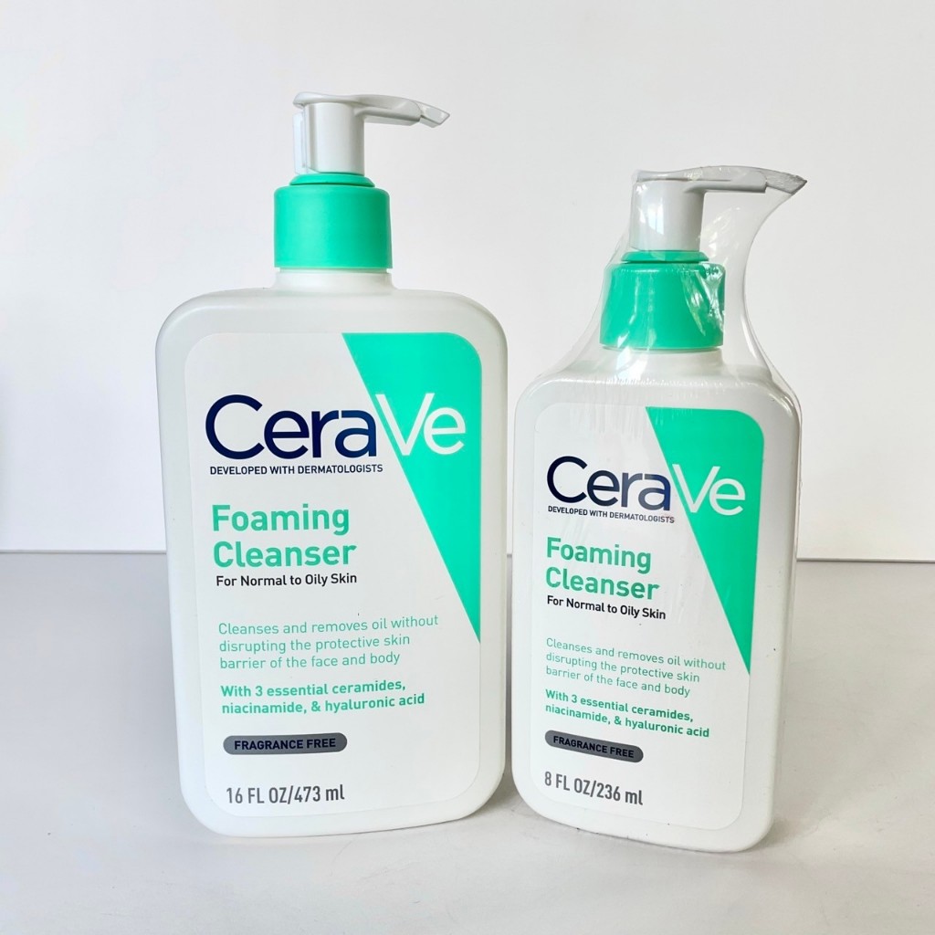 ของแท้ !! เซราวี CERAVE Foaming Cleanser For Normal to Oily Skin โฟมสำหรับผิวมัน 473ml