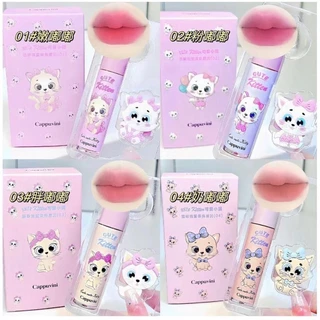 M441 Cappuvini ลิปสติก รูปแมวน่ารัก สีสวย ให้ความชุ่มชื้น กันน้ำ ติดทนนาน