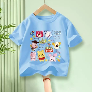 H801เสื้อเด็กแขนสั้งผ้านุ่มใสสบายฯ ลายLABUBUสวยแฟชั่งได้ทั้งเด็กชายและเด็กหญิง**ปลีก-ส่ง