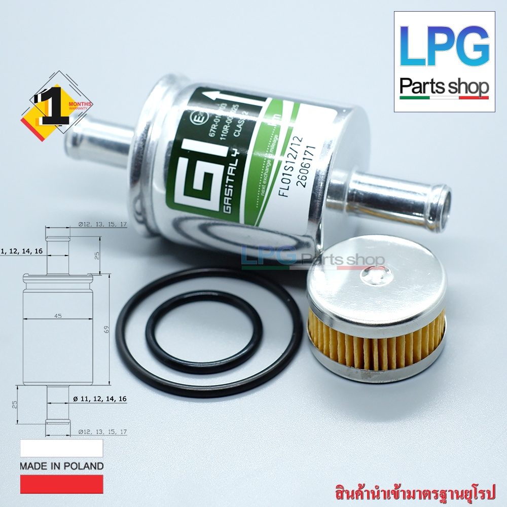 กรองแก๊ส Versus + กรองหม้อต้ม Tomasetto