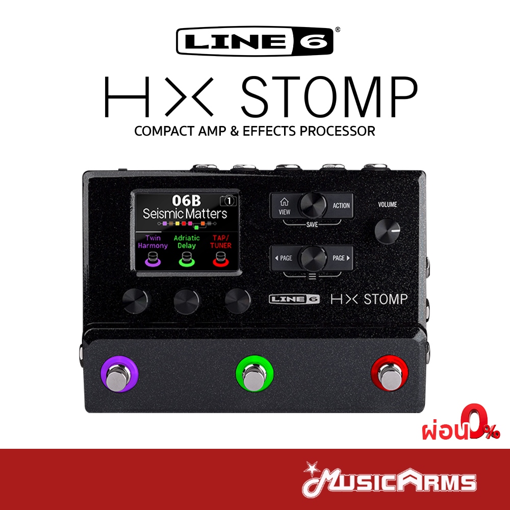 LINE6 HX STOMP มัลติเอฟเฟค Multi Effects รับประกันศูนย์ Music Arms