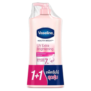 [แพ็คคู่] Vaseline วาสลีน เฮลธี้ ไบรท์ ยูวี เอ็กซ์ตร้า ไบรท์เทนนิ่ง 300 / 470 มล.