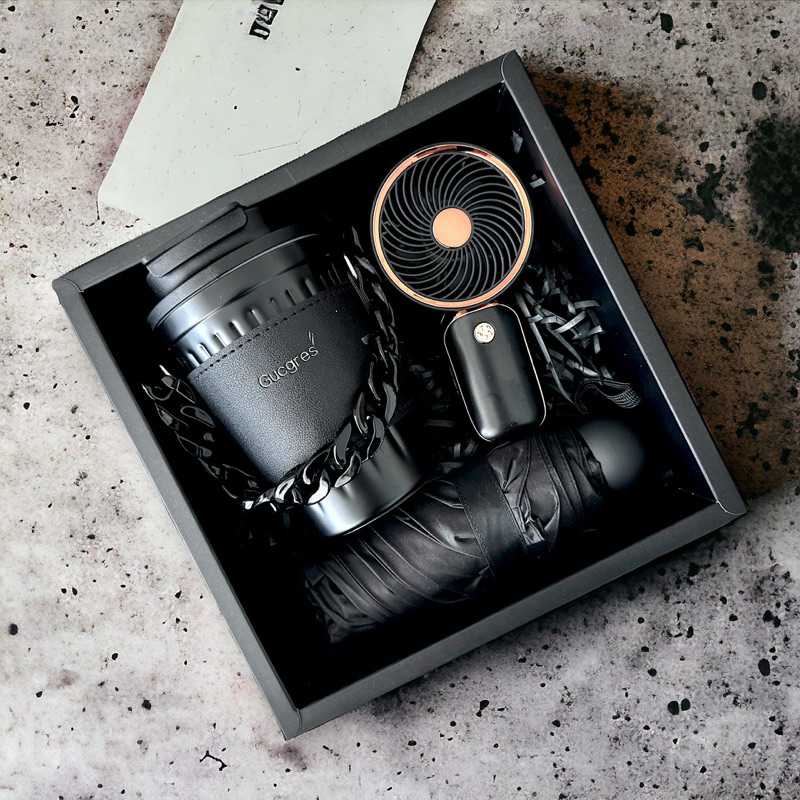 ชุดกิฟเซ็ท Kurin พัดลม+แก้วน้ำ+ร่ม