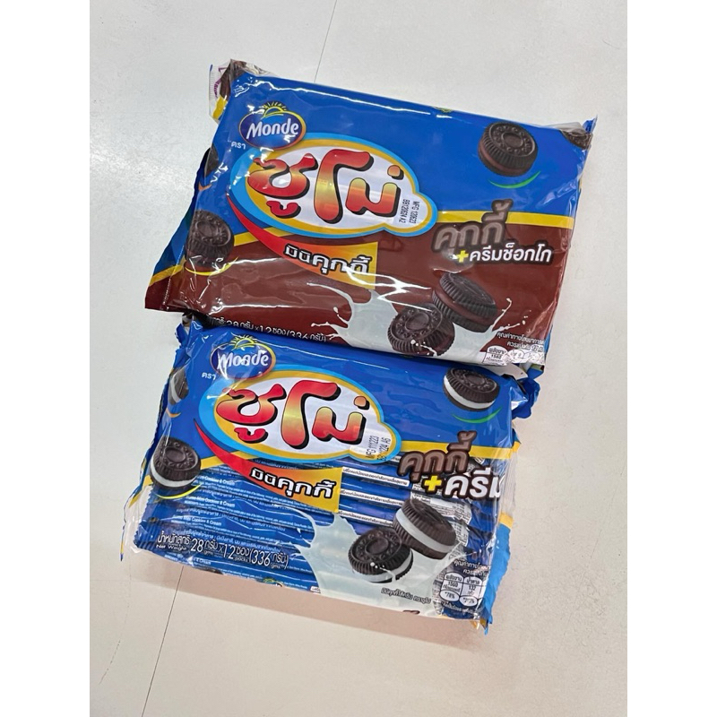 ซูโม่มินิคุกกี้ คุกกี้ครีม คุกกี้ครีมช๊อคโกแลต 28g *12ซอง