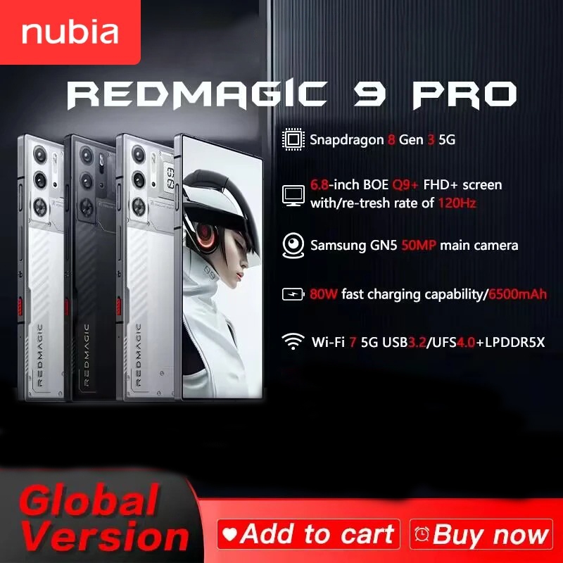 RedMagic 9 Pro / Red Magic 9 Pro + Snapdragon 8 Gen 3 Nubia Red magic 7S / Redmagic 7S PRO