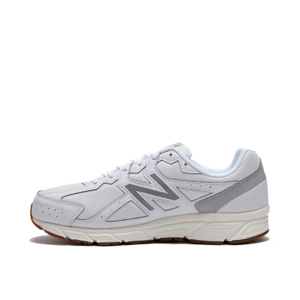 ของแท้ 100% New Balance 480  การดูดซับแรงกระแทกป้องกันการลื่นไถลรองเท้าวิ่งสีขาว / เทา