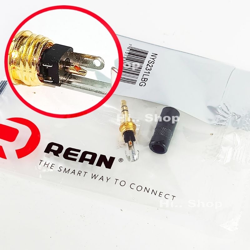 สายเปิดเพลงคุณภาพสูง Amphenol AUX3.5mm - RCA L/R หัว Neutrik Rean/ Amphenol APH-MIC-B024