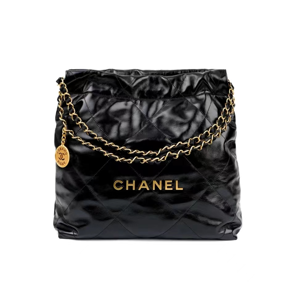 Chanel/Tote bag/Shopping bag กระเป๋าแม่/กระเป๋าห้องเดี่ยว/กระเป๋าผู้หญิง/สีดำ แท้ 100%