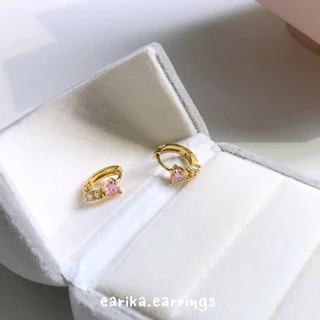 earika.earrings - mabel heart collection รวมต่างหูห่วงหัวใจสีหวาน หลากสี ผิวแพ้ง่ายใส่ได้