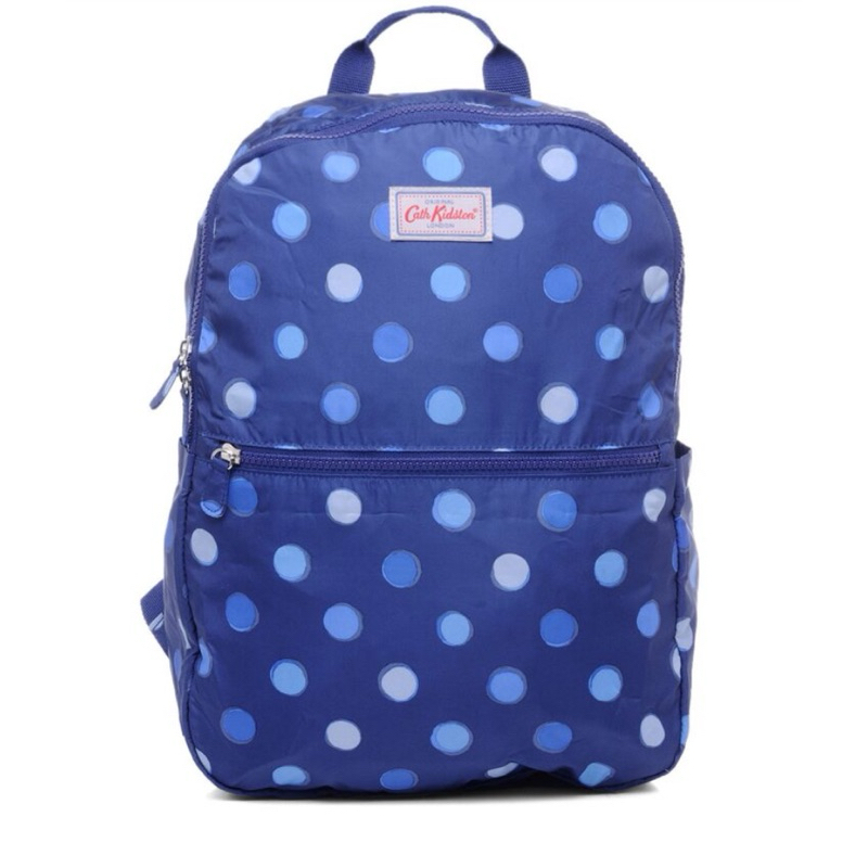 Cath Kidston women blue printed foldable backpack
