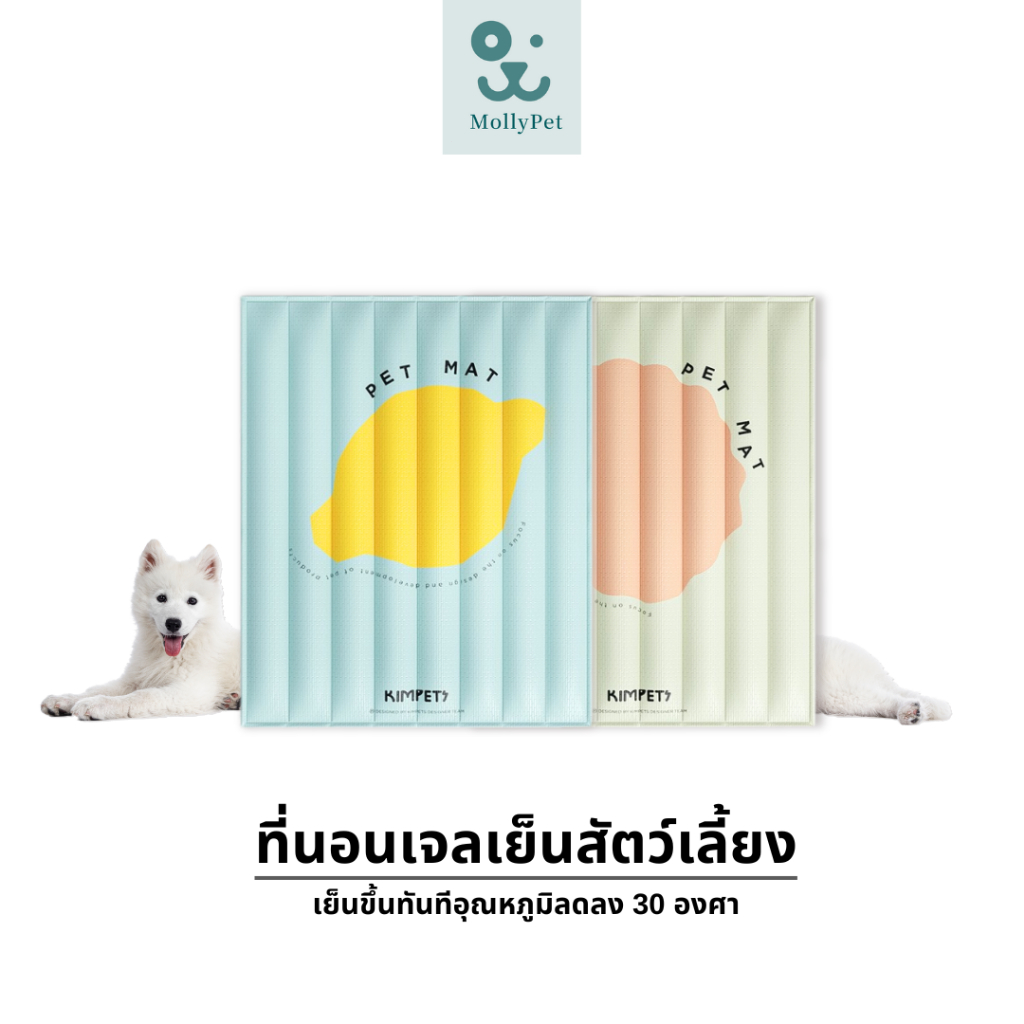 Mollypet แผ่นเจลเย็นแมว ที่นอนเจลเย็นสุนัข เบาะนอนเย็น ที่นอนสัตว์เลี้ยง สบาย
