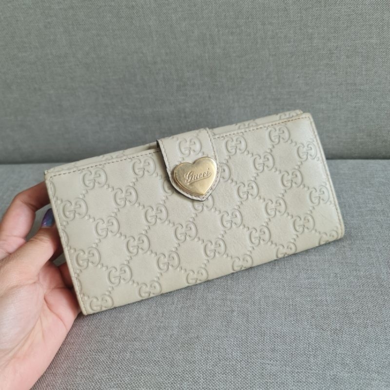 Gucci Monogram Leather Long Wallet...