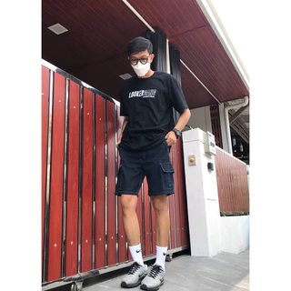 กางเกงยีนส์คาร์โก้ขาสั้น CP8