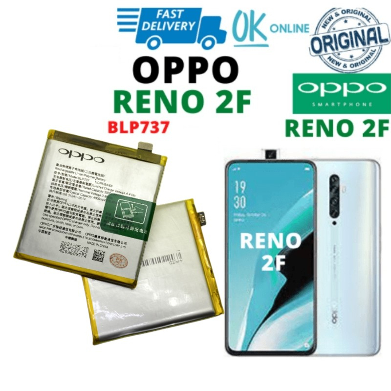 แบตเตอรี่ Oppo Reno2f แบตเตอรี่ oppo Reno 2F BLP737 Battery ใช้ได้กับแบตเตอรี่ Oppo - Reno 2F